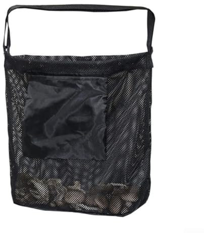 Sac à champignons avec bandoulière réglable, spacieux et pratique (Noir)