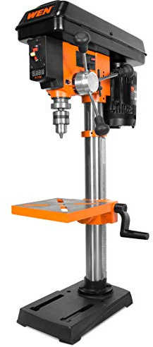 WEN 10-Inch Benchtop Drill Press, 6.2-Amp Variable Speed Motor with Cast Iron Construction, and Laser (DP1062V)
