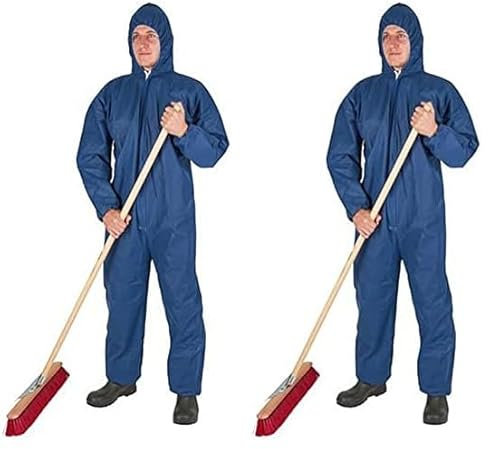 Kerbl 3408 Salopette jetable en polypropylène, Bleu, Größe XXL (Lot de 2)