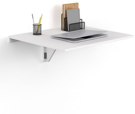 IDMarket - Wandtisch Express klappbar 2 Personen weiß B. 70 cm
