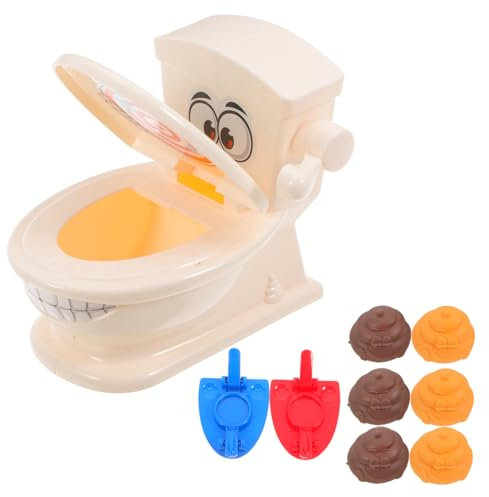 CVUTOVO 1 Set Interattivo Scherzi con Escrementi Set Giocattoli per Toilette Divertenti per Feste e Celebrazioni per e Facile da Usare Divertimento per età
