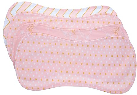 CONGARTENO 4 piezas Toallas de Algodón para Multi Paños Eructos Suaves para Recién Nacido Toallas Absorbentes para Piel Uso Versátil Infantil