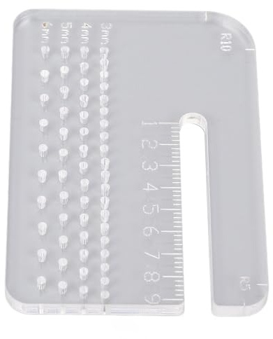 SUNGOOYUE Piastra di Aiuto per Cucire in Pelle, Resistente Strumento di Perforazione in Acrilico Spesso 4 Mm per Materiale Artigianale