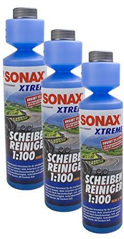 SONAX 3X 02711410 Xtreme ScheibenReiniger 1:100 NanoPro Konzentrat 250ml