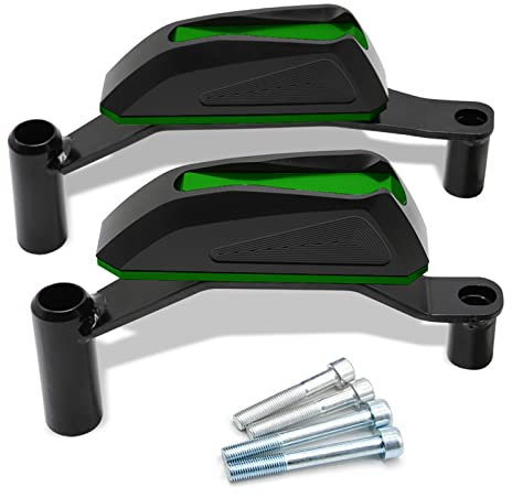 Z900 Motorräder Sturzschutz Sturzpads Crashpads Frame Sliders für Z900 2016 2017 2018 2019 2020 2021 2022 (Grün)