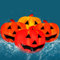 KingSom Halloween Lichterkette Kürbis,Kürbis Lichter LED mit Grimasse,IP67 Wasserdicht Mini Nachtlicht Lichterkette Farbwechsel,Niedliche Kürbis Licht für Halloween Party,Festivaldekoration(4 Stück)