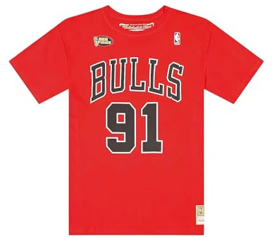 Mitchell & Ness NBA HWC Name & Number Tee - Chicago Bulls, Dennis Rodman