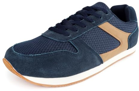 Knixmax Scarpe da Corsa Uomo Extra Larghe Scarpe Ginnastica Running Leggere Traspiranti Fitness Sportive Outdoor Trekking Sneakers Blu 47