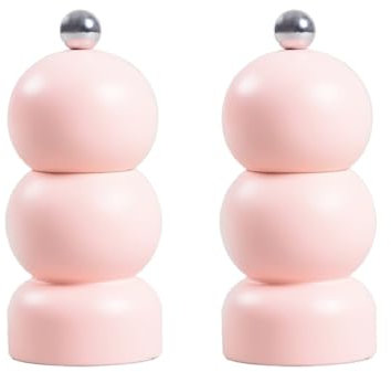 HOMLA Set di 2 macinaspezie SPICE BUBBLE rosa – Design elegante e compatto per cucina