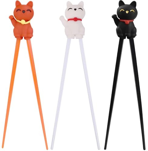 3 Paia Bacchette Sushi Bambini Chopsticks Bacchette Cinesi Set Bacchette Giapponesi Set Sushi Bacchette Per Bambini, Bacchette Per Bambini Per Principianti E Bambini, Bacchette Personalizzate