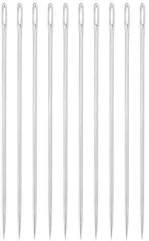 QUARKZMAN 50 st stora chas, 2,13 tum 0,9 mm högkolhalt broderingstråål, stor kedja sticknålar, silver