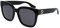 Gucci Damen GG0034S 001 Sonnenbrille, Schwarz (Black/Grey), 54