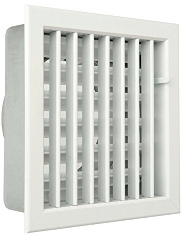 La Ventilazione GCSIB2020140 Griglia Incasso per Camini, Alluminio Verniciato Bianco, 200 x 200 mm