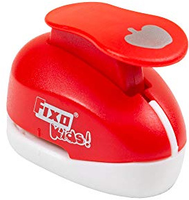 Fixo Hålslag med former, äpple, medium, röd