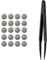 Earbuds Dust-Proof Steel Mesh with Glue Stainless in-Ear Earphones Replace Clean Net Filter dust Headphones Shell Steel mesh 3.7mm 4.5mm 4.8mm 5.0mm (Pack of 10pairs) (4.5mm)