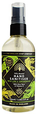 The English Soap Company Hand Sanitiser Wild Lime & Lemongrass 100ml