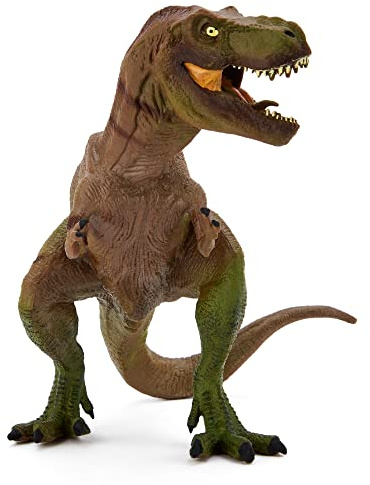 Zappi Co Barn T-Rex grön/svart dinosauriefigurer leksak (17 cm hög) realistisk detaljerad dino-kollektion actionfigurer