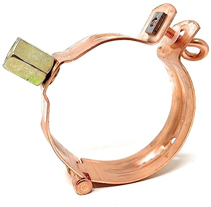 Regen-/Fallrohrschelle Kupfer, M8/M10 Stufengewinde, 80mm, 1 Stück