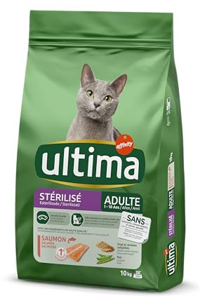Ultima Esterilizado Adult Salmón - Comida Seca para Gatos - 10kg
