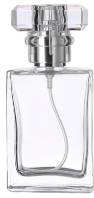 Bouteille Vaporisateur de Parfum, Atomiseur Parfum, Vaporisateur Parfum Rechargeable, Flacon vaporisateur de parfum en verre vide, pour faire la fête, Déplacements, Voyages, Sorties, 50ml, Transparent