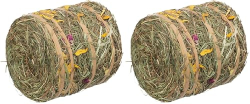 Trixie Rotolo di Fieno con Fiori, 500 g - 60798 (Confezione da 2)