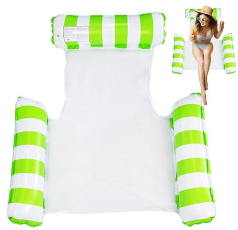 Flotteur pour chaise longue de piscine – Hamac flottant | Gonflage rapide pour accessoires de natation, lac, vacances d'été