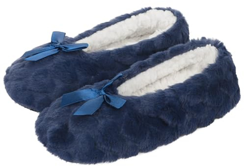 Femmes Chausson-Chaussettes Antidérapantes Chaussettes de Sol pour Maison Hiver Thermique Chaussons en Polaire Chaud Confortable Pantoufles Chaussette d'Intérieur Epais Douce pour Maison Bureau