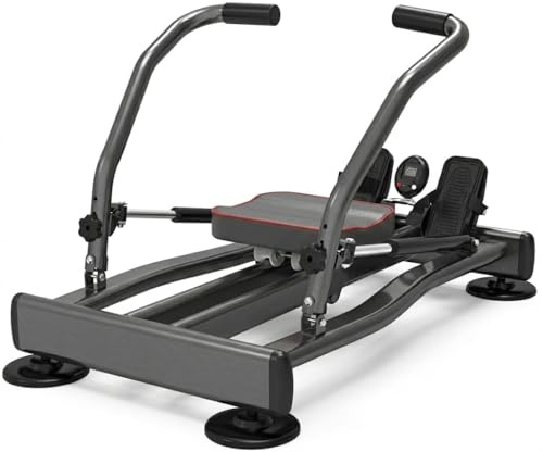 FFitness Rowing Machine - Máquina de Remo Profesional para Entrenamiento en casa - Resistencia hidráulica - Fitness - Cardio - Total Body Trainer Crunch FLMD412N