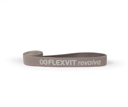 FLEXVIT Revolve Basic (Light Grey) - Lightweight Resistance Band for Rotation and Anti-Rotation Exercises, Full Body Training and Targeted Muscle Control, Skin-friendly and Robust
