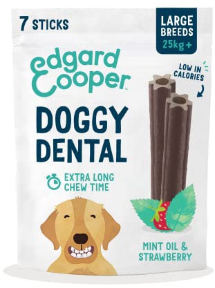 Edgard & Cooper Doggy Dental - Mint & Strawberry - Large - 7 Sticks