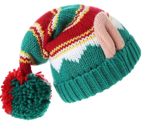 LMLALML Cappelli di Natale,cappello di babbo natale Adulto Unisex,cappello di babbo natale bimbo Cappelli Ispessito Caldo Morbido