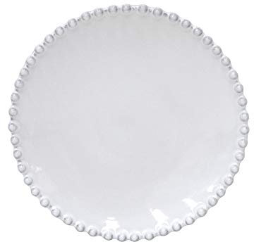 Costa Nova, Pearl colección, Vajilla elegante, gres, Plato pan, blanco, 17 cm, 6 piezas