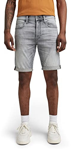 G-Star Homme Short 3301 Slim, Gris (sun faded glacier grey D17418-A634-C464), 30