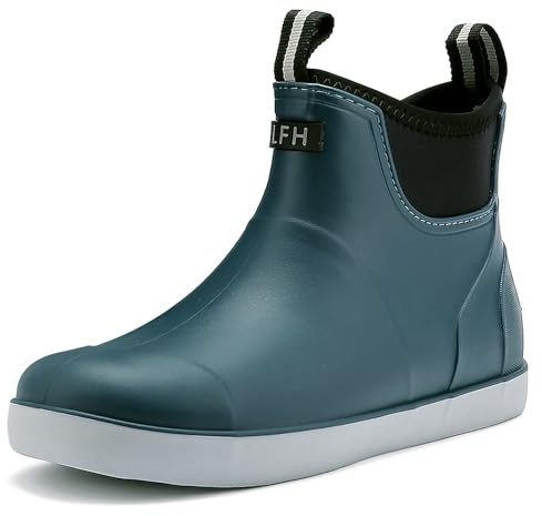 Jesindr Bottes Caoutchouc Homme, Original Confortable Antidérapant étanche De sécurité Bottine, Chaussures De Travail