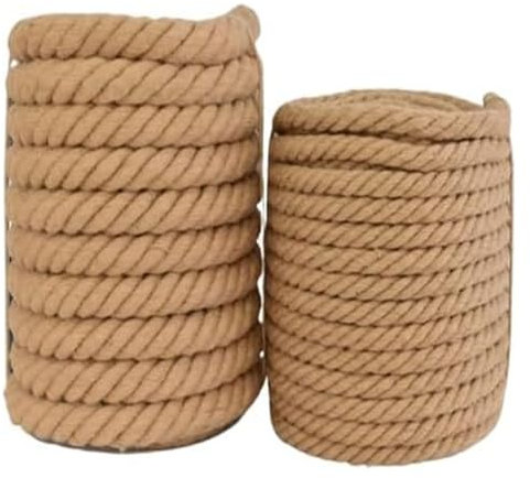 cuerda gruesa, cuerda amarrada resistente al desga Cuerdas de sisal de 14 mm x 50 m Cuerda de cuerda de yute Cuerda torcida for decoración artesanal Gato Rasguño for mascotas Decoración de arte for el