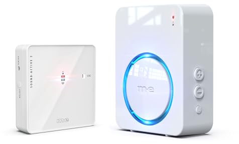 m-e Funk-Klingel Weiterleitung | Erweiterbare kabellose Türklingel | Bestehende Klingelanlage in Funkklingel umwandeln | Set mit verschiedenen Empfängern | Türglocke für batteriebetriebenen Betrieb