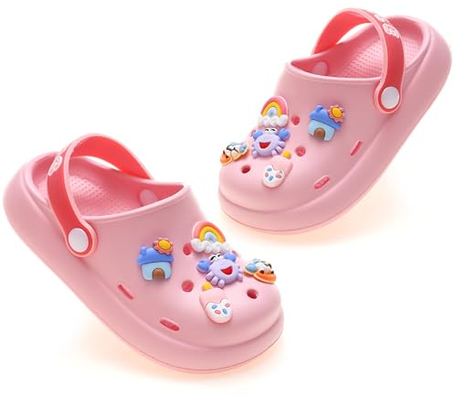 AYUEBO Zoccoli Unisex-Bambini Scarpe delle Pantofole per Ragazzi delle Ragazze Scarpe da Piscina Clogs da Giardino Antiscivolo