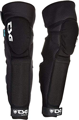 Tsg, Knee-Shinguard Temper A 2.0, Ciclocross -Schutz Für Knie Und Glänzen, Schwarz, S_30, Unisex-Adult