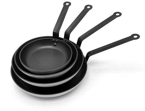 METRO Professional Poêle à Frire en Aluminium, Revêtement Anti-adhésif, pour Plaques à Induction et Four