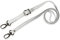 Josephine Osthoff - SCHULTERRIEMEN Echtleder Ersatzriemen Gurt Crossbody Strap Ersatz 135 cm Länge 2 cm Breite, Farbe:Weiß/Silber