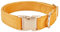 YUDOTE Ultraweiches Hundehalsband natürliche Baumwolle Cord für Groß Hunde mit empfindlicher Haut,Orange