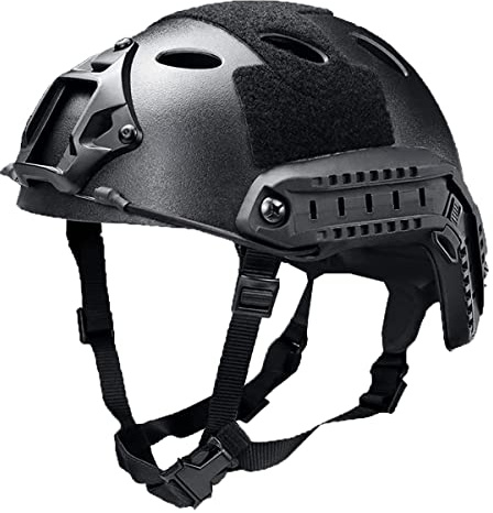 Airsoft Helmet – Tactical Military Paintball Bump Army Helmets for Kids Men & Women – Swat Sniper Combat Pilot Climbing Forestry Caving PJ Type Fast