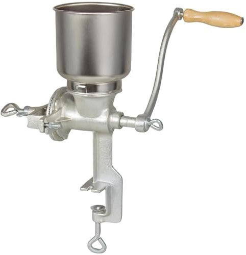 Molinillo de grano, molinillo de granos de servicio pesado con topferteras altas, trigo manual con manivela para maíz, arroz, soja, pimienta, garbanzos