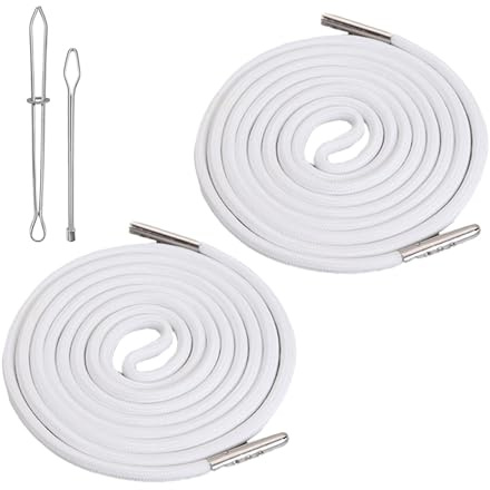 2 Stück Kordel Für Hoodie Und Jogginghos,Mit Metallenden & Durchziehnadel,140 cm Austauschbare Kordel,Baumwollmaterial,Hosenband,Kapuzenband Für Badebekleidung Hosenbünde Sportoberteile Jogginghosen