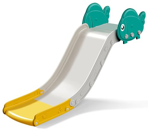 Tobogán de sofá para niños pequeños, actualizado para Interiores para sofá, Cama y escaleras, Diapositivas para niños con Pendiente extendida, Bordes Suaves y Bonito diseño de Peces, Seguro para