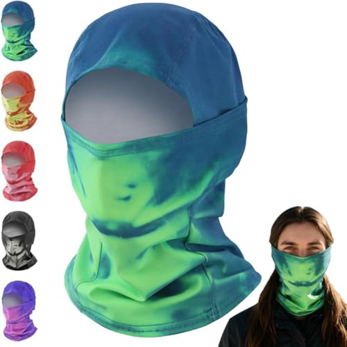 Cagoule unisexe réactive à la chaleur - Changement de couleur - Masque de ski d'hiver intégral pour moto - Pour le ski, la randonnée