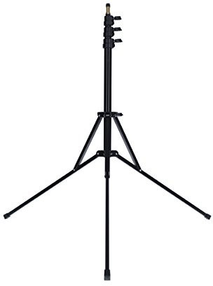 Rollei Profi Lampenstativ Traveler 215 cm - Aluminium Lampenstativ für Studioblitze, Ideal für Outdoor- und Reisefotografen, Höhenverstellbar zwischen 57 - 215 cm - Schwarz