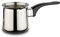 NAVA Creuset | 220 ml | Cafetière turque avec revêtement en granit pour la préparation du café turc, Argenté, Noir.