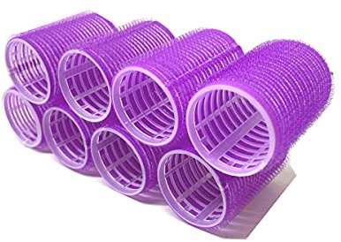 Large Self Grip Hair Rollers Pro Salon Hairdressing Curlers Assorted Colors