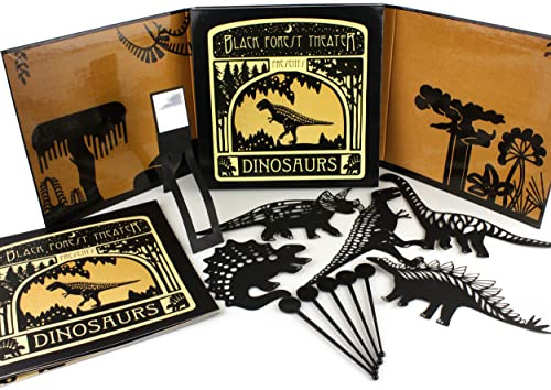 Black Forest Theater Presents - DINOSAURS - Interactive Shadow Puppet Book with Puppets